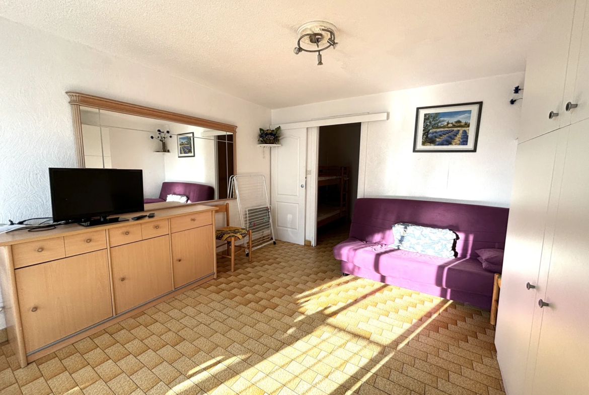 À vendre : Studio cabine 27 m² au Cap d'Agde avec parking 