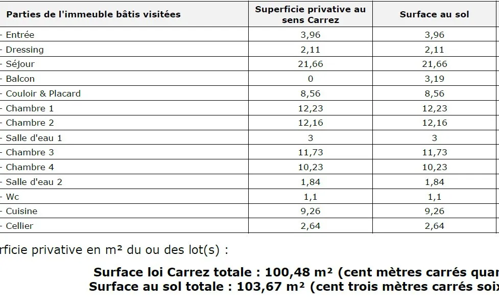 Appartement familial de 100,50 m² à vendre à Pontoise 