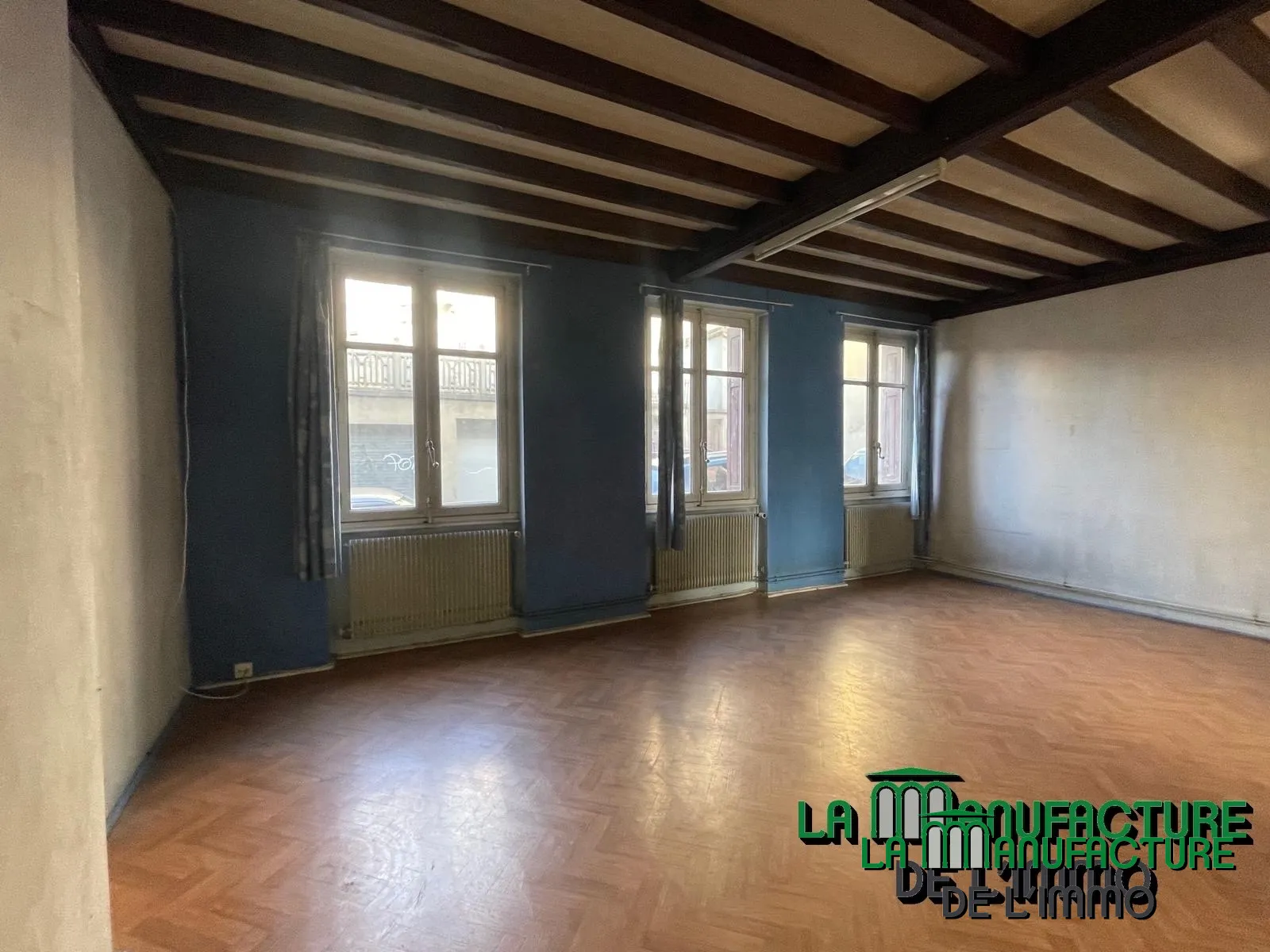 Appartement 115,42 m² Carrez + 27,93 m² hors Carrez à rénover à St-Etienne 