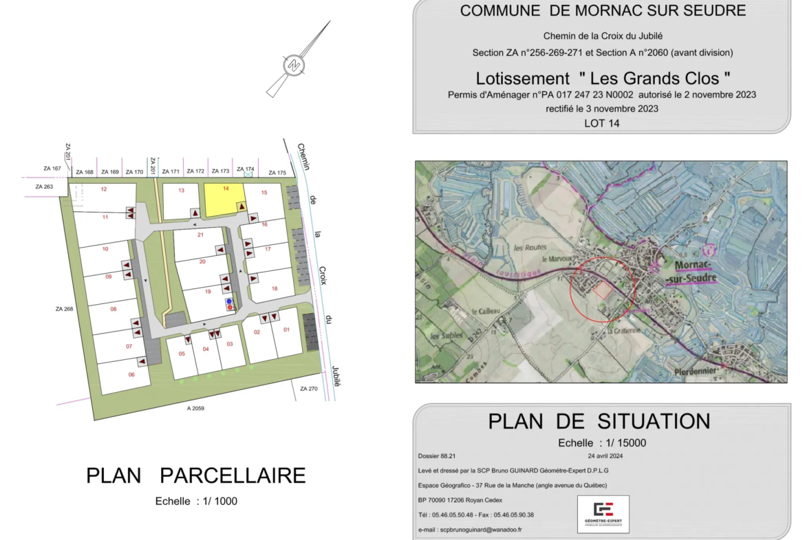 Terrain viabilisé de 339 m² à Mornac-sur-Seudre à vendre 