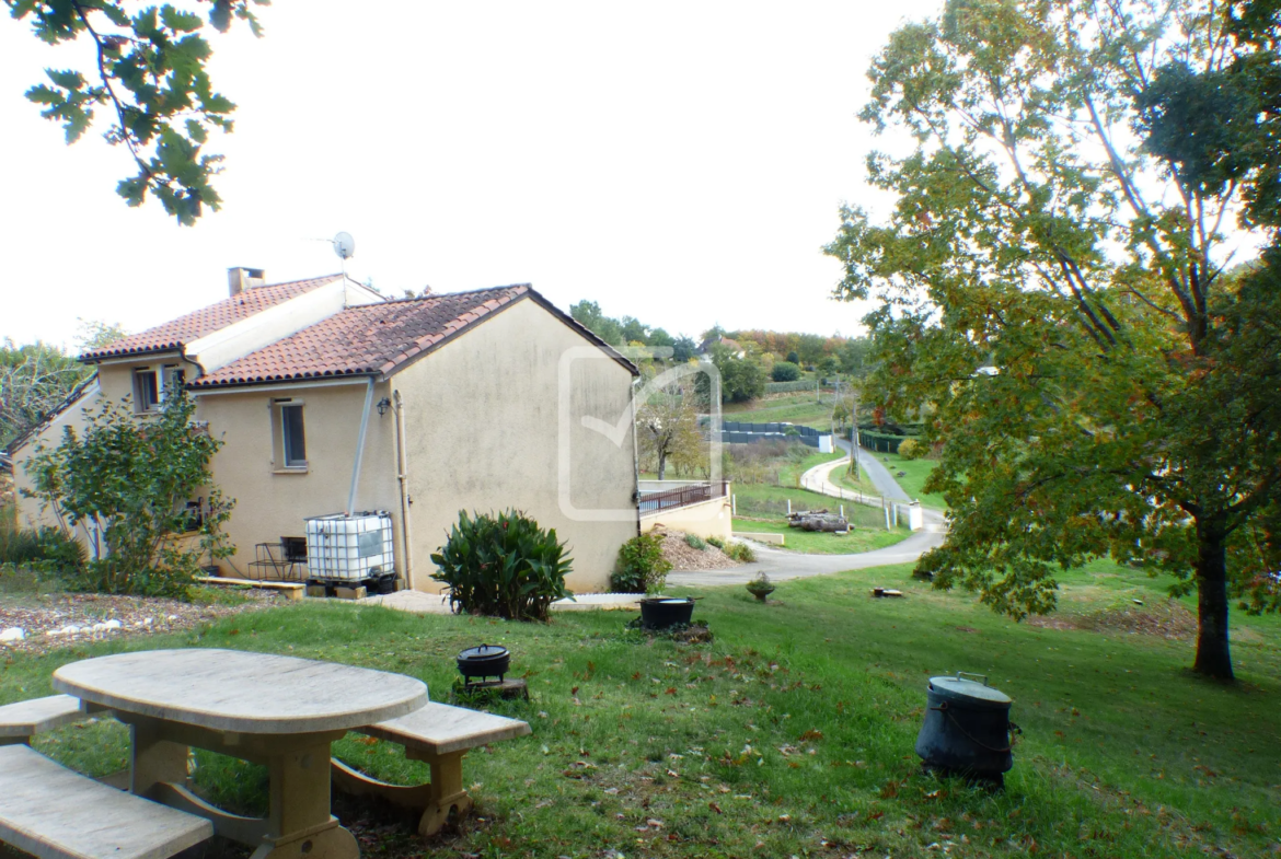 Maison contemporaine 123 m² avec piscine à Gourdon 