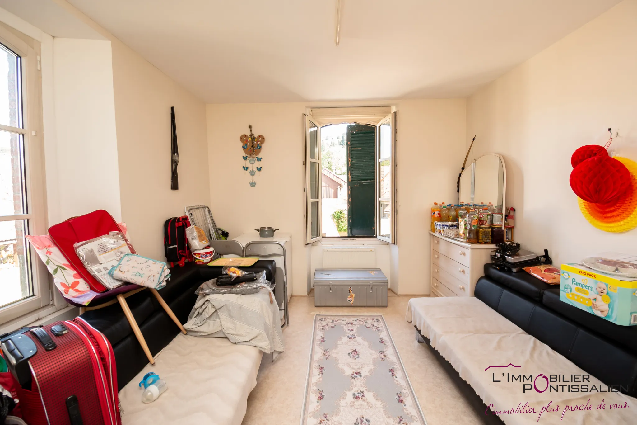 Vente à Pontarlier : Appartement T4 et T2 avec jardin et garage 