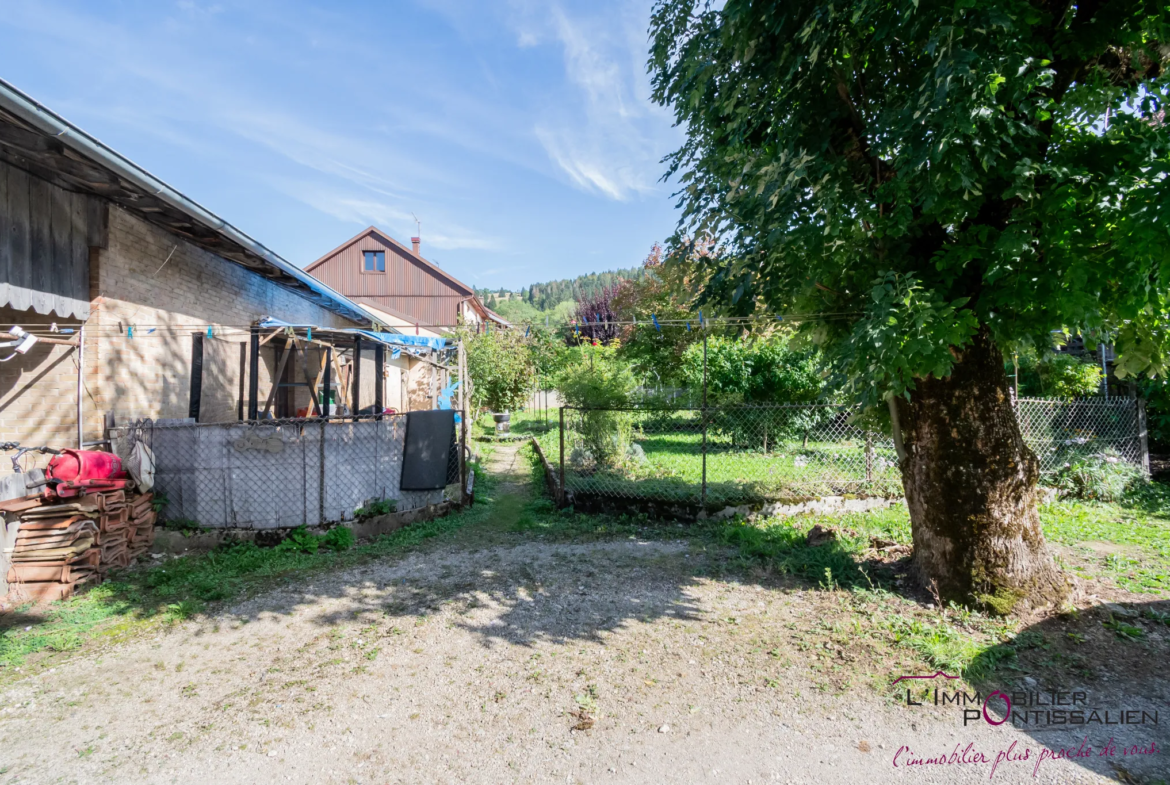 Vente à Pontarlier : Appartement T4 et T2 avec jardin et garage 