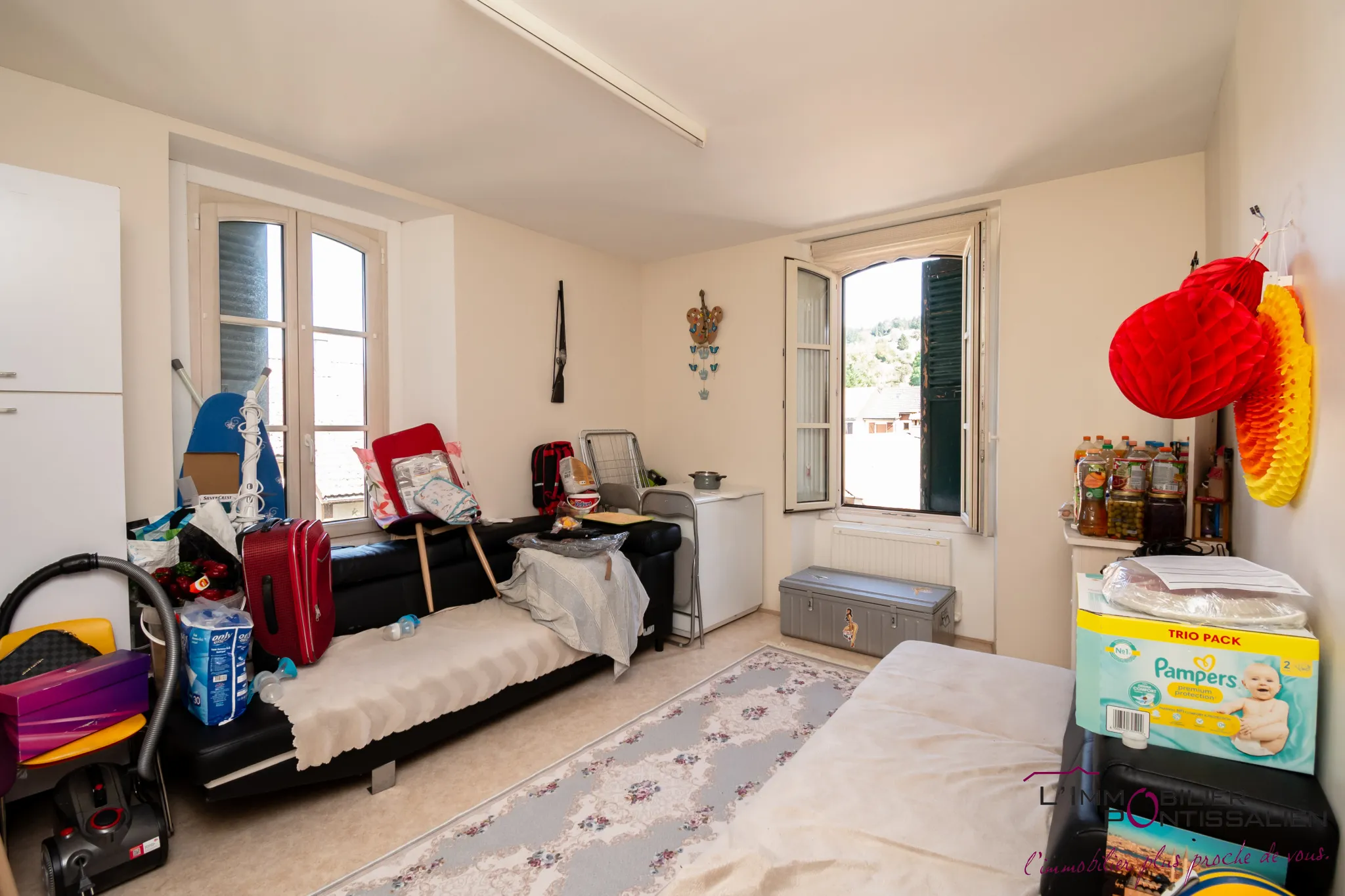 Vente à Pontarlier : Appartement T4 et T2 avec jardin et garage 