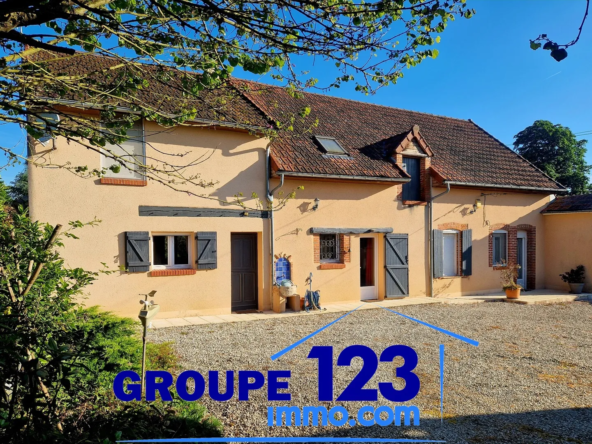 Longère rénovée de 128 m² à Santranges, 224 000 EUR