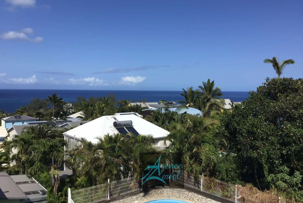 Appartement T3 à Manapany Les Bains avec vue et piscine 