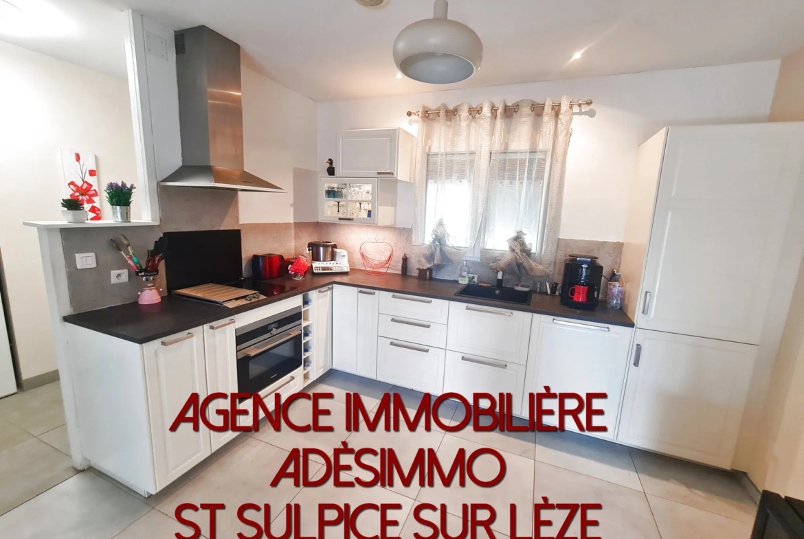 Vente Villa T4 de 98m² à Auterive, 3 Chambres, Jardin et Garage 