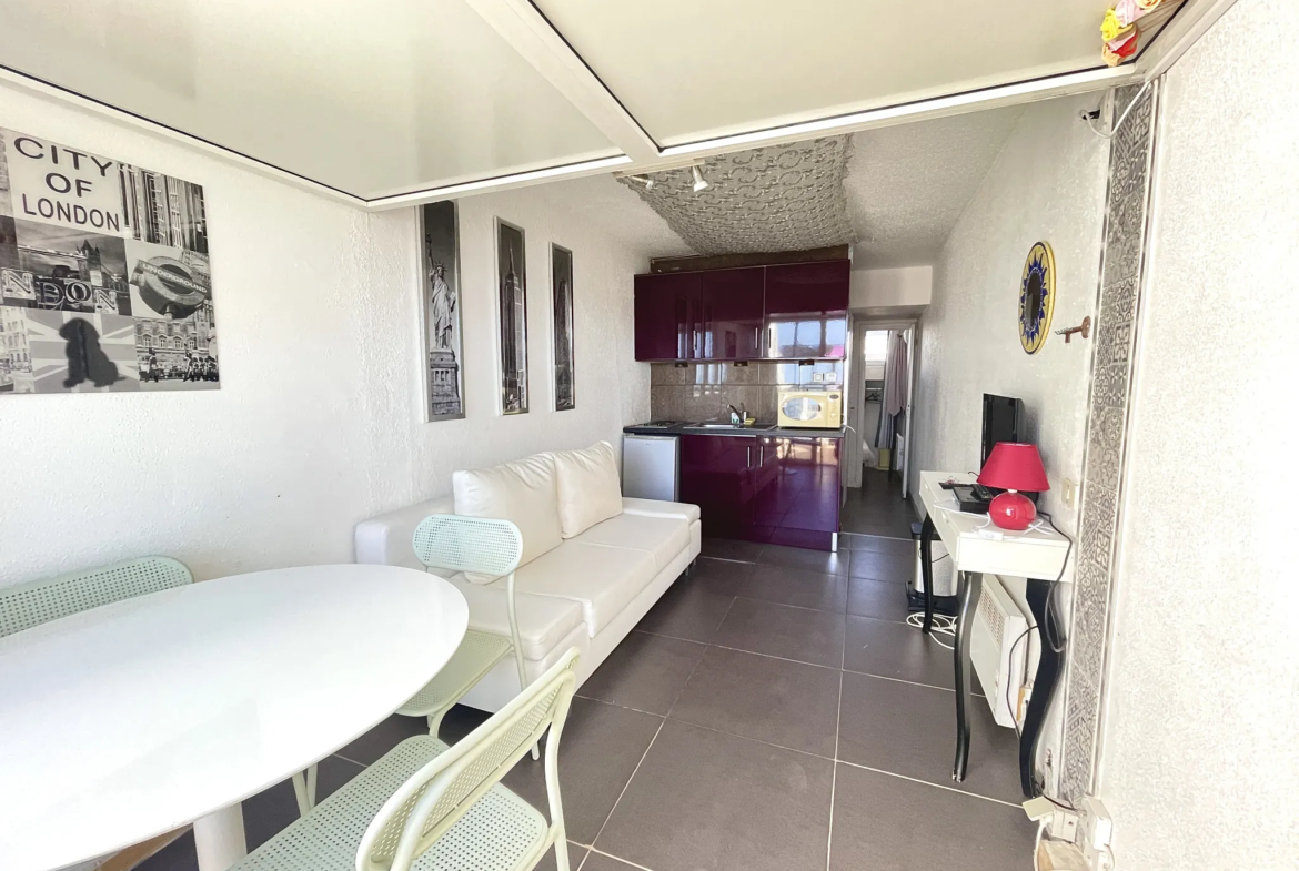 Charmant appartement 2 pièces avec parking et vue mer au Cap d'Agde 