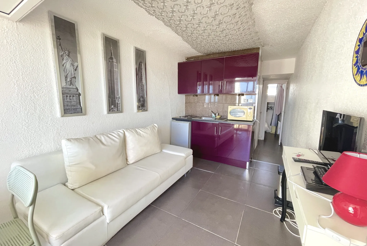 Charmant appartement 2 pièces avec parking et vue mer au Cap d'Agde 