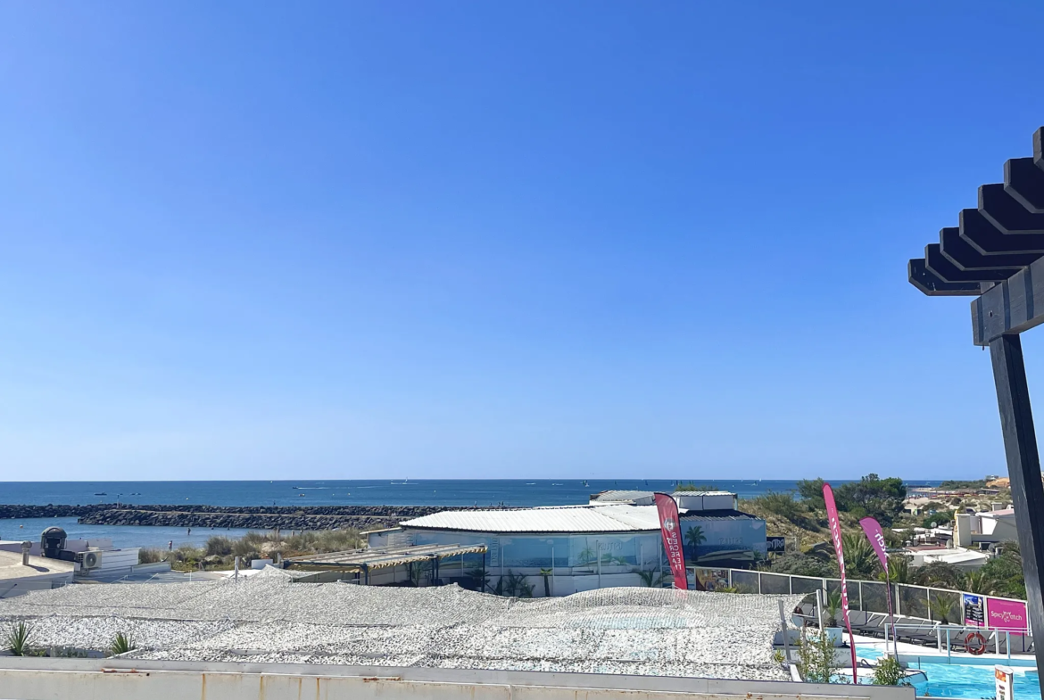 Charmant appartement 2 pièces avec parking et vue mer au Cap d'Agde 