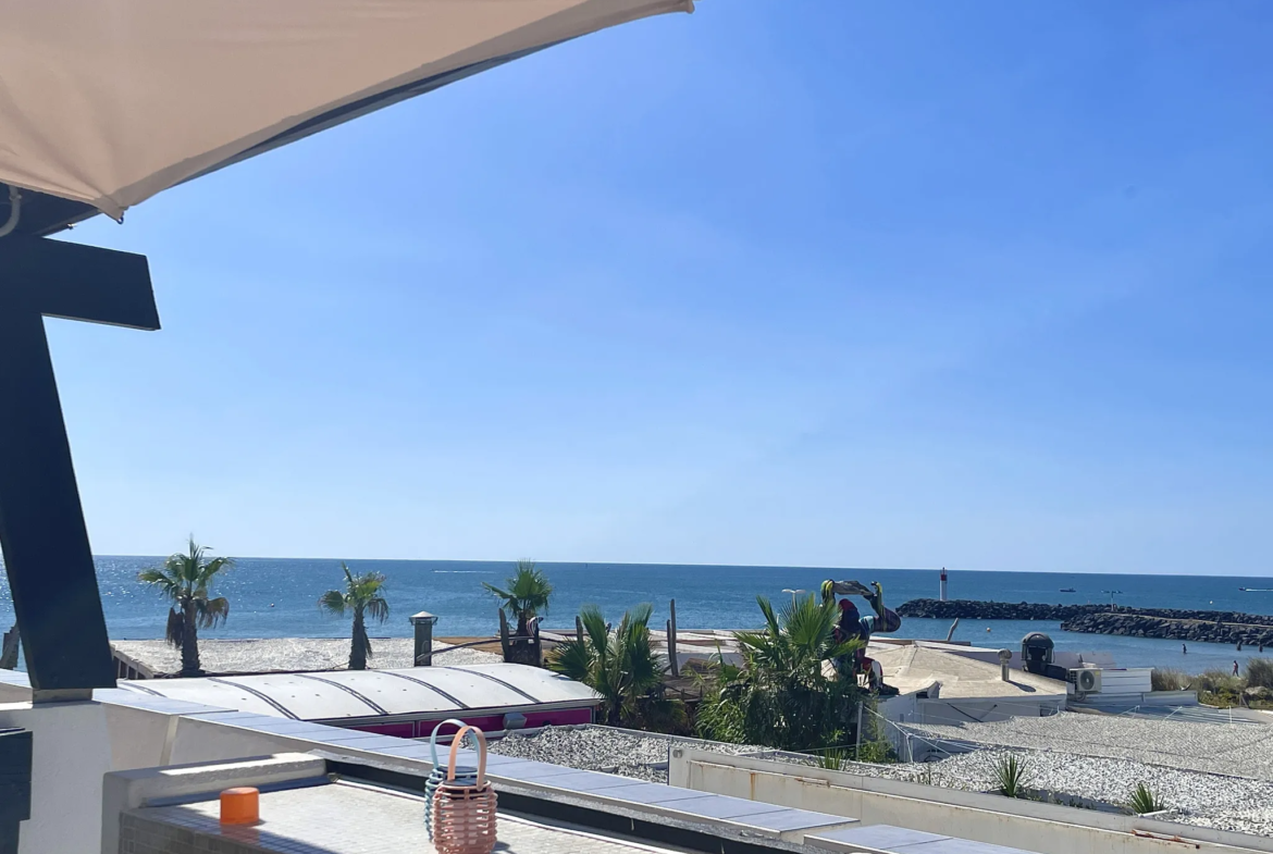 Charmant appartement 2 pièces avec parking et vue mer au Cap d'Agde 