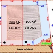 Terrain à vendre de 355 m² à Boisseron pour 155 000 euros 