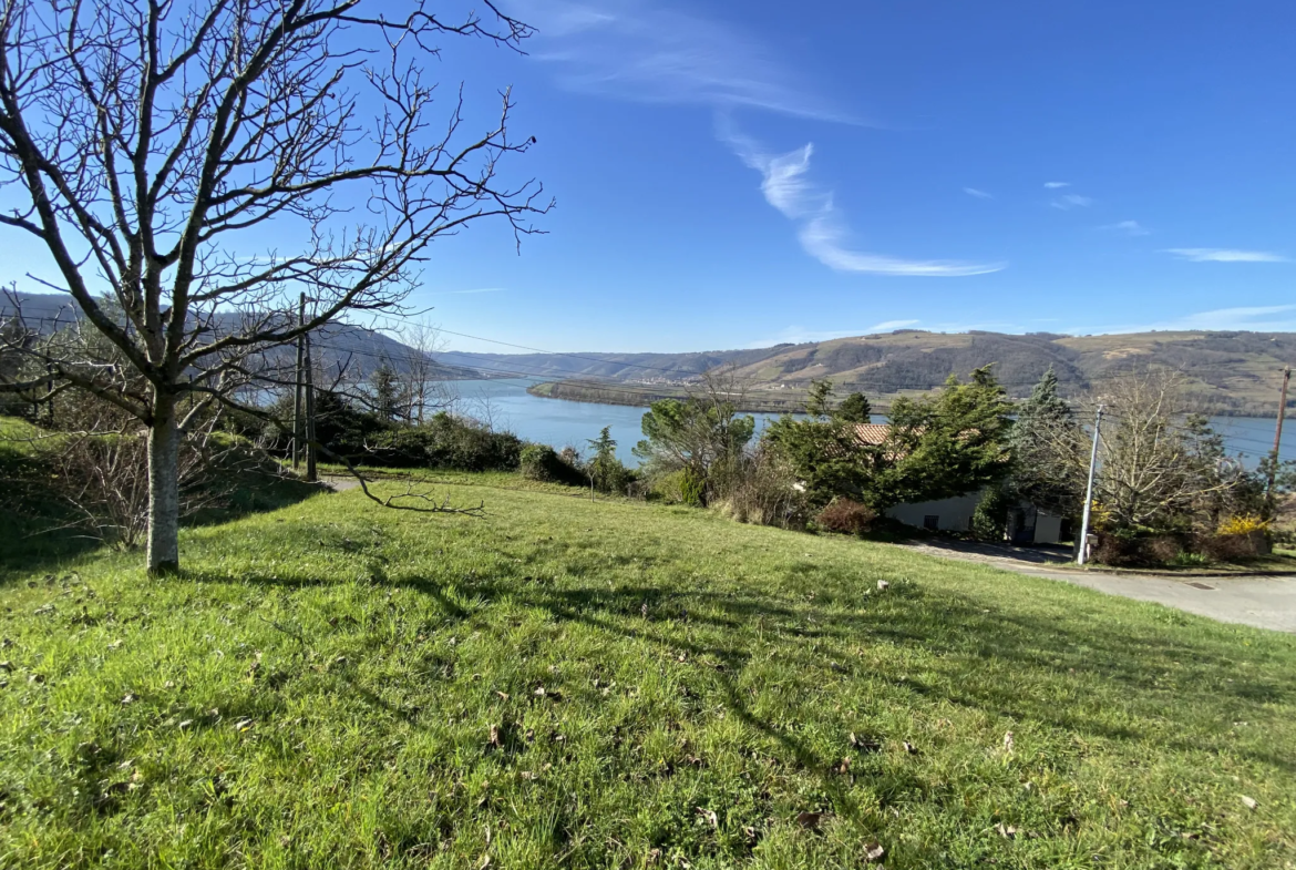 Vente superbe terrain de 970 m² avec vue sur le Rhône à Saint-Vallier 