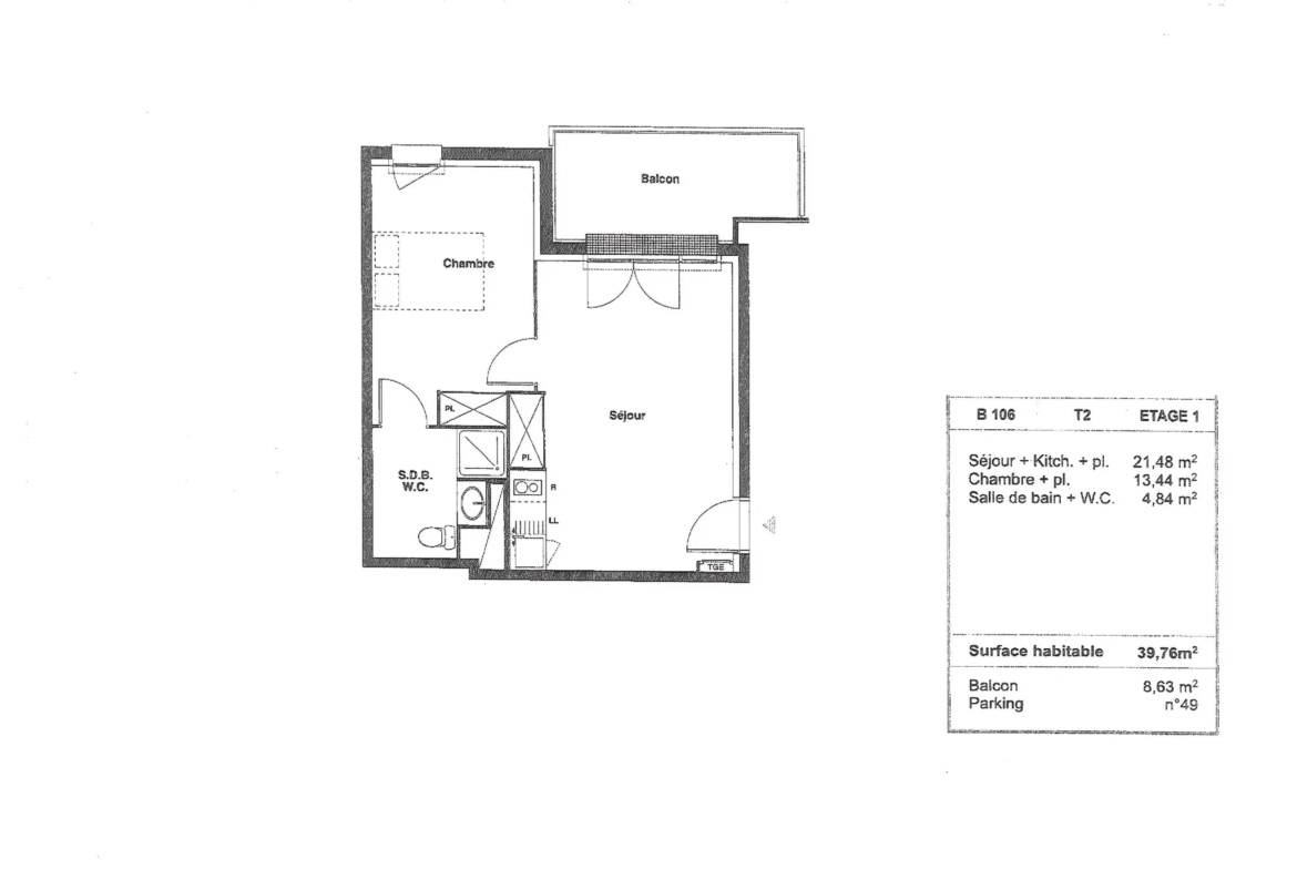 À vendre : Appartement T2 lumineux à Castanet-Tolosan 