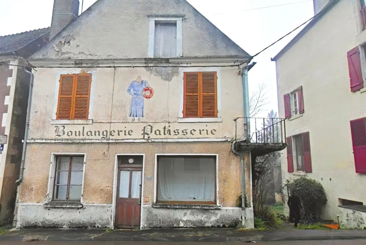 À vendre : ancienne boulangerie avec terrain à Corvol-L'Orgeuilleux 