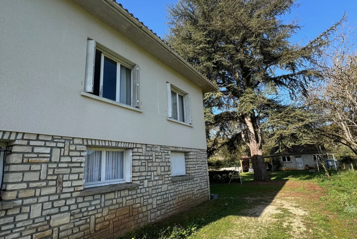 Maison à vendre avec sous-sol et 3145 m² de terrain à St Martin le Redon 