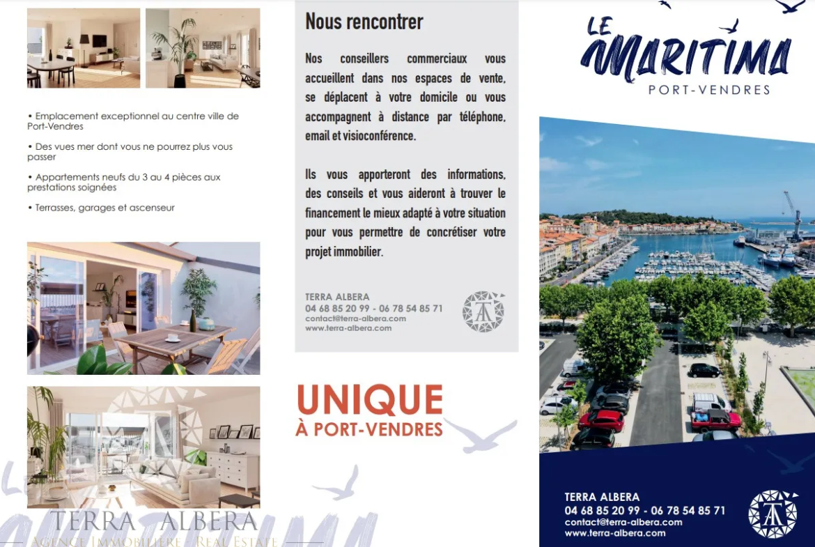 Appartement Neuf de Type 3 avec Vue Mer à Port-Vendres 