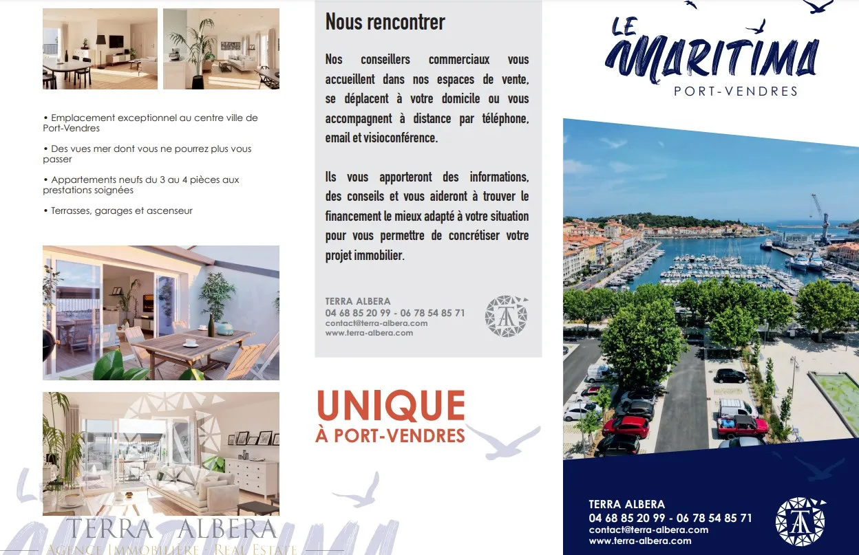 Appartement Neuf de Type 3 avec Vue Mer à Port-Vendres 