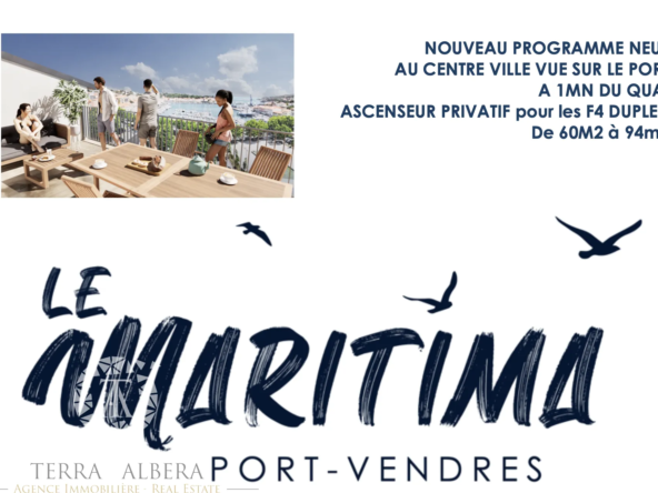 Appartement Neuf de Type 3 avec Vue Mer à Port-Vendres