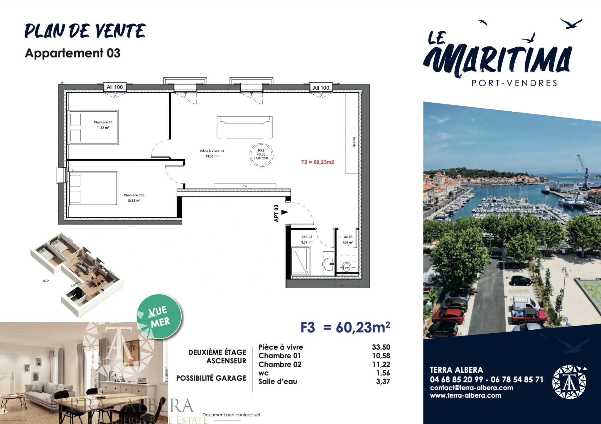 Appartement Neuf de Type 3 avec Vue Mer à Port-Vendres 