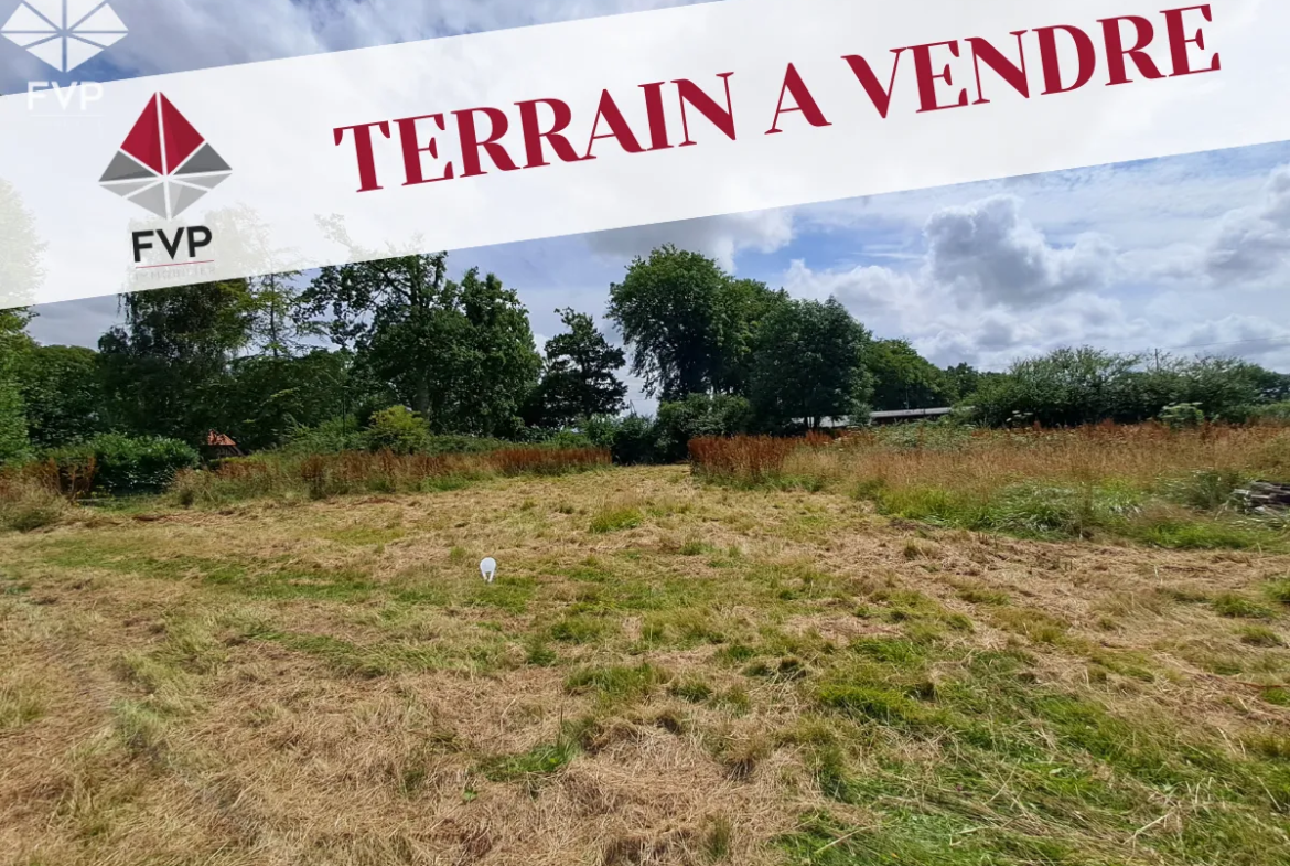 Terrain constructible de 942 m² en vente à Angiens 