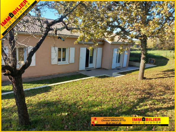 Maison contemporaine rénovée à Langon avec jardin