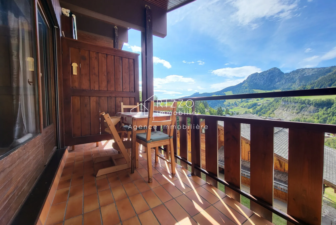 À vendre : Appartement T2 avec vue magnifique à Le Grand Bornand 