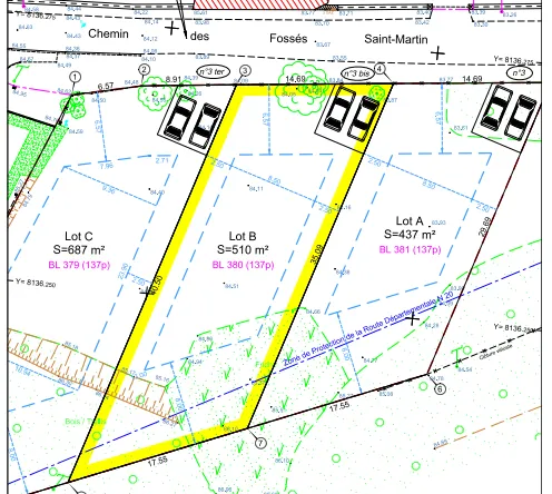 Terrain à bâtir de 510 m² à Étampes - Quartier Saint-Martin