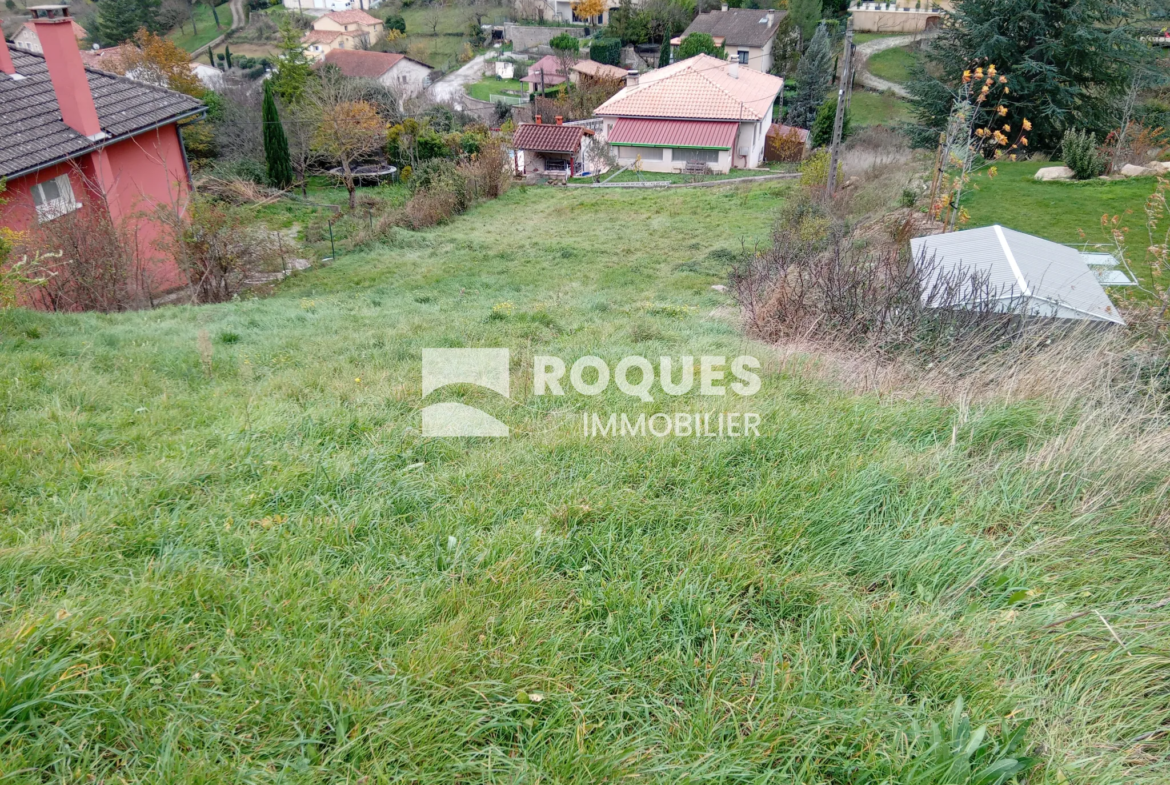 Terrain à bâtir de 939 m² à Millau avec vue panoramique 