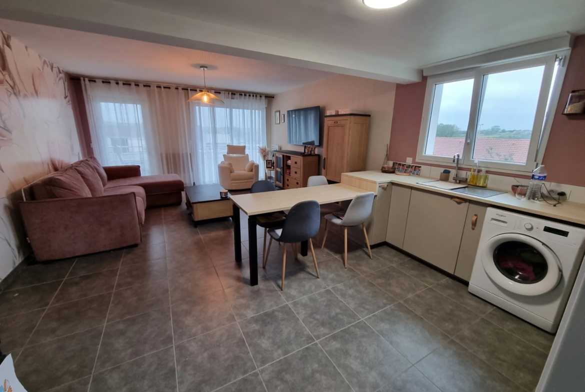 À vendre : Appartement T2 lumineux à Marquise avec balcon et stationnement 