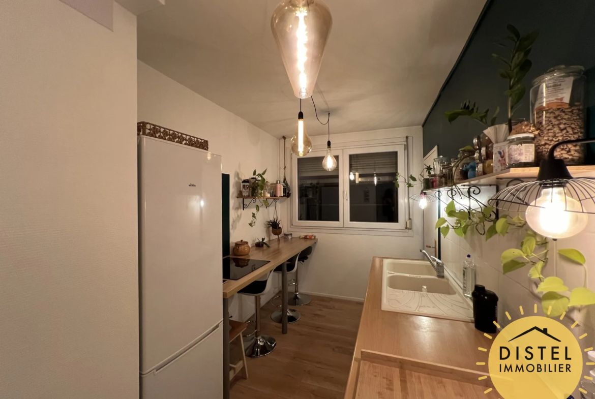 À vendre : Appartement lumineux 5 pièces à Mundolsheim avec balcon et garage 