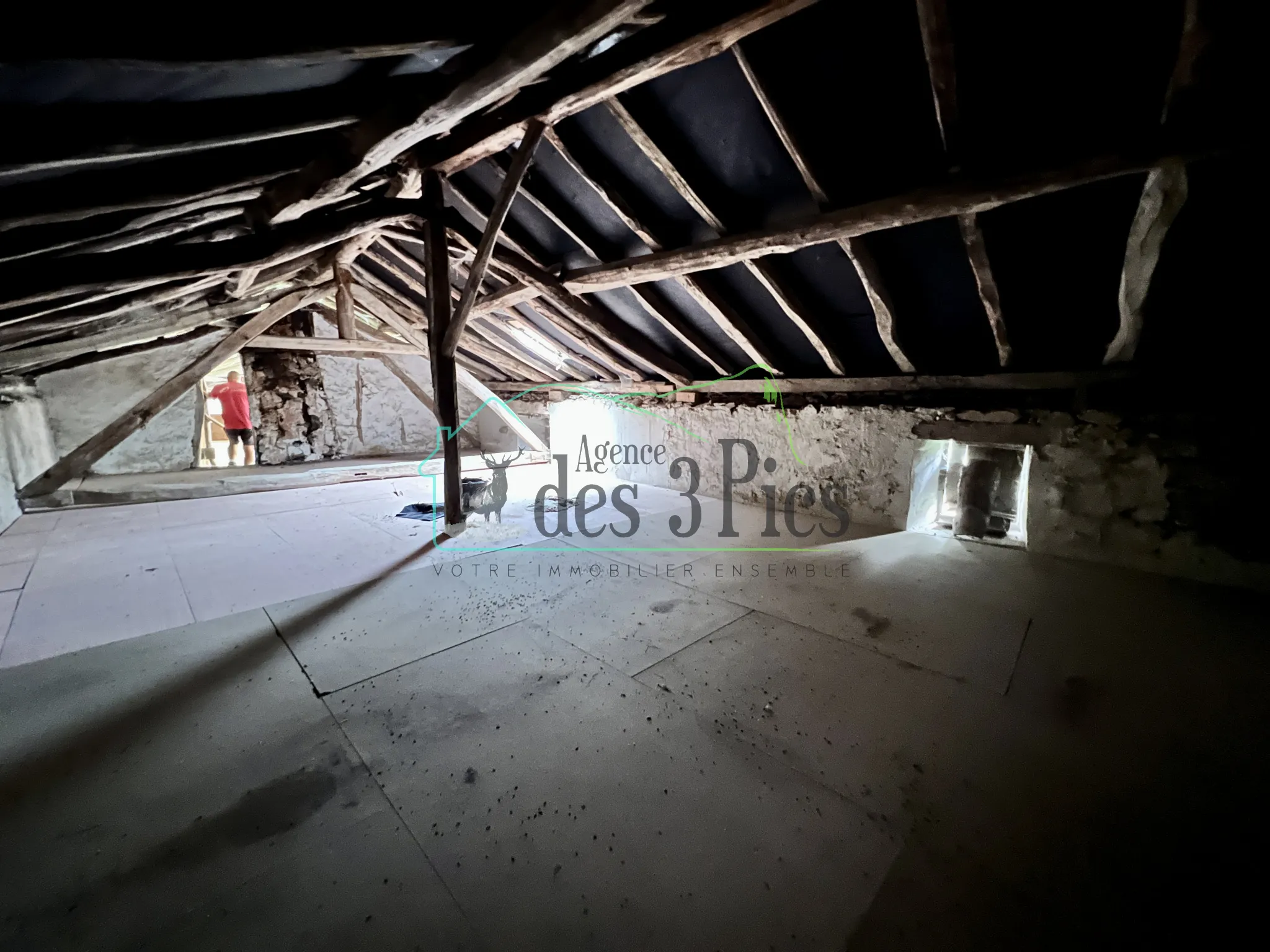 Ferme en pierre à rénover avec grange à Estadens 