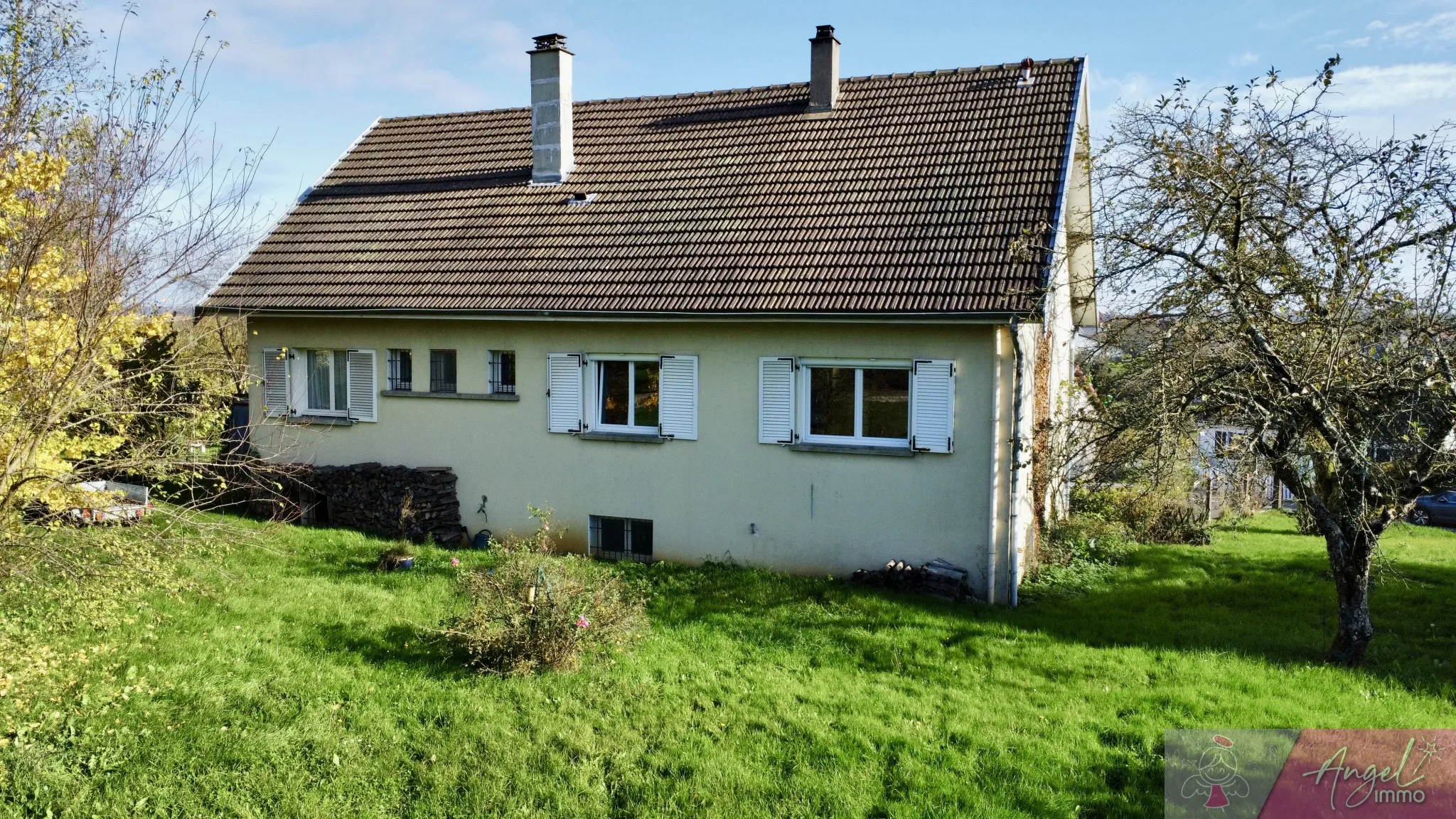 Maison spacieuse à vendre à Lavangeot avec sous-sol et jardin 