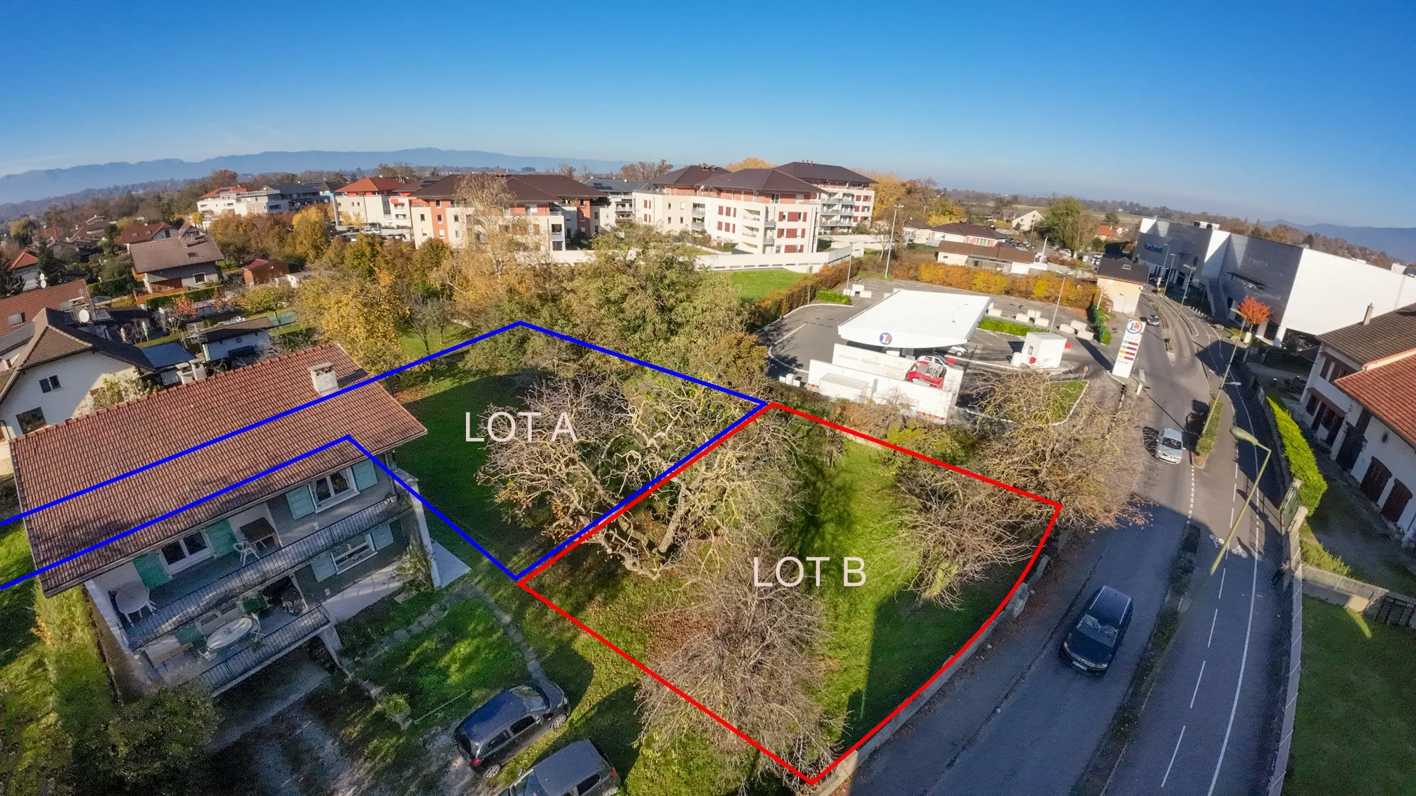 Terrain constructible de 472 m² à Ville-la-Grand près de la Suisse 