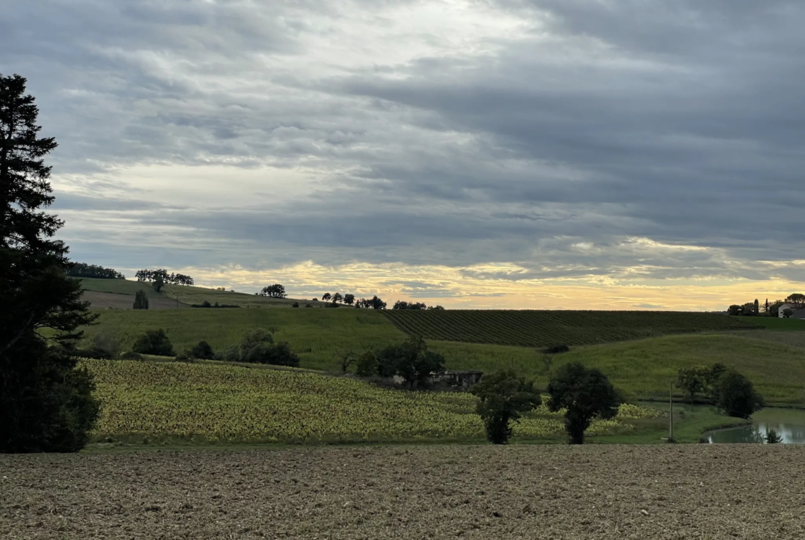 Ancienne ferme à rénover avec vue sur lac à Fources 