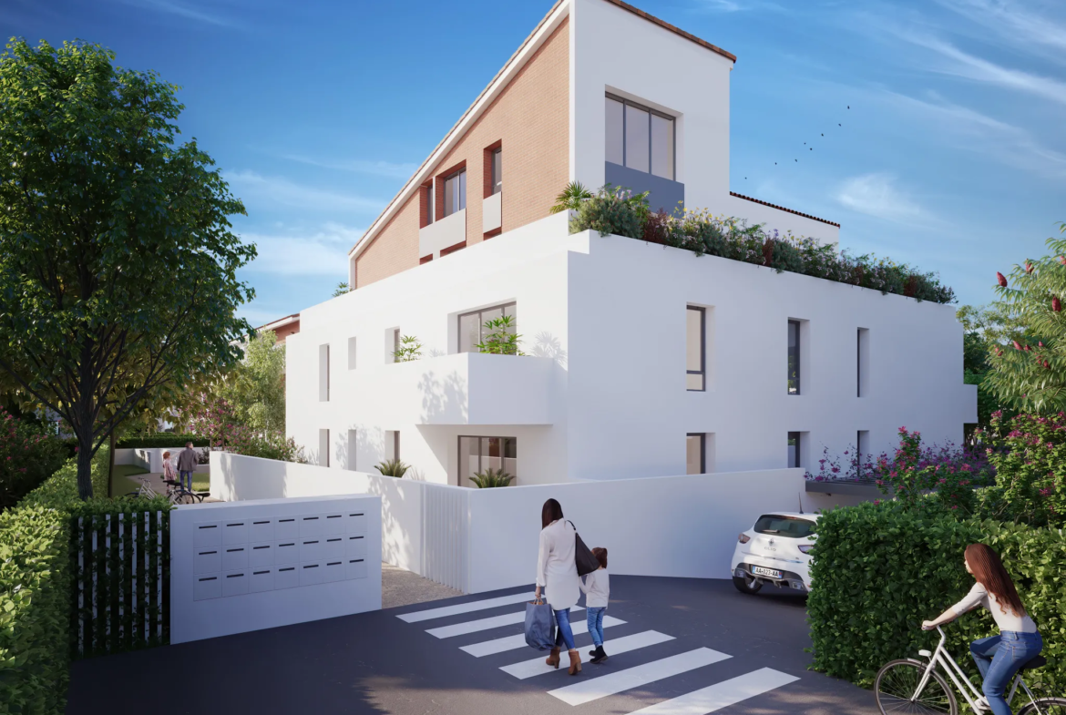 À vendre - T3 62 m² avec Terrasse et Jardin à Toulouse Croix Daurade 