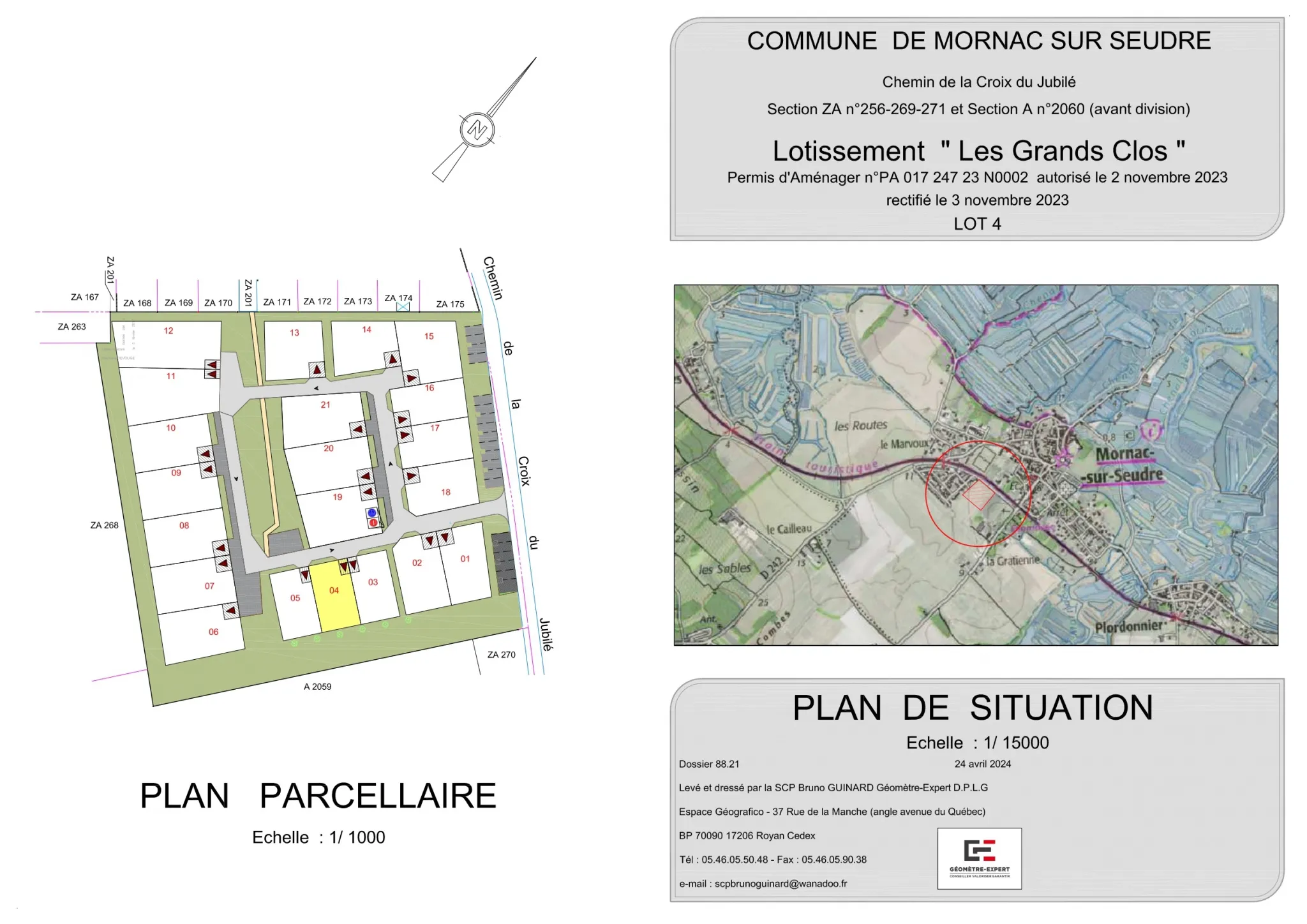 Terrain Viabilisé de 279 m2 à Mornac-sur-Seudre 