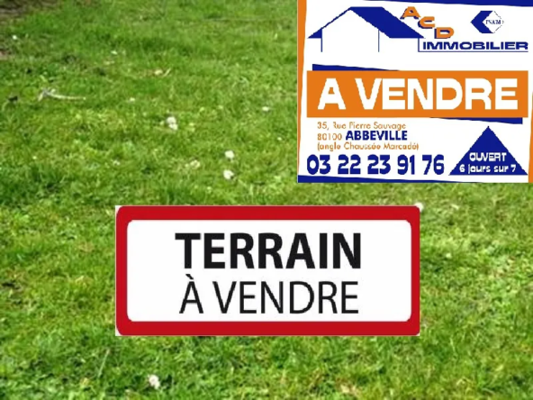 Terrain à bâtir de 902 m² à vendre proche d'Abbevile