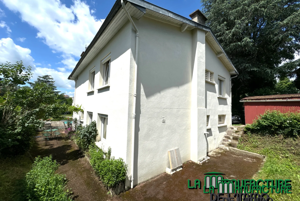 Maison individuelle avec piscine, 4 chambres et garage à Le Chambon-Feugerolles 