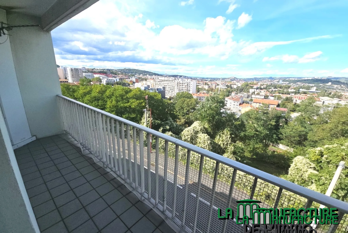 Bel appartement F3 à vendre à Saint-Étienne - Deux balcons, cave et garage 