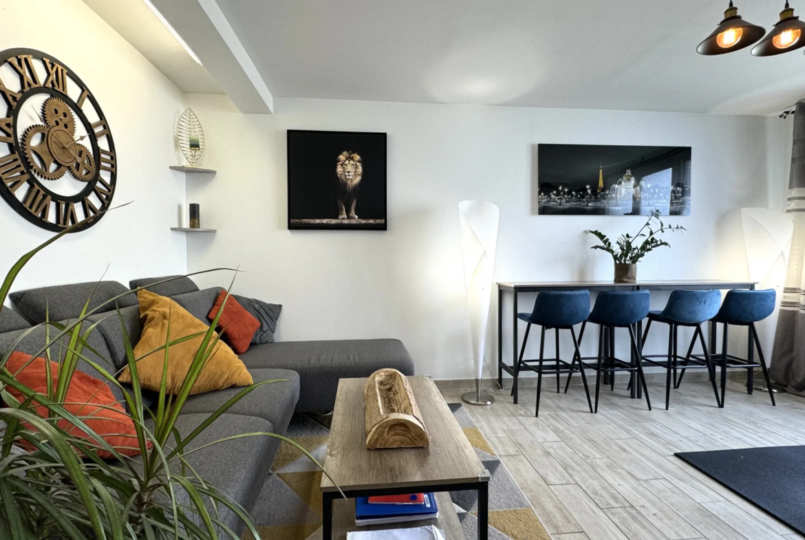 Charmant appartement 3 pièces à Pavillons-sous-Bois, 55 m² avec vue sur le canal 