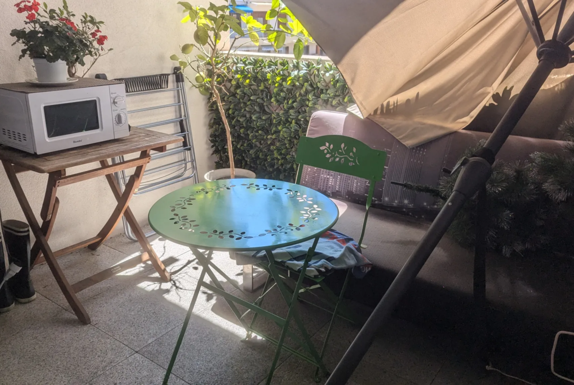 Studio à vendre avec terrasse à Nice Nord - Cessole 