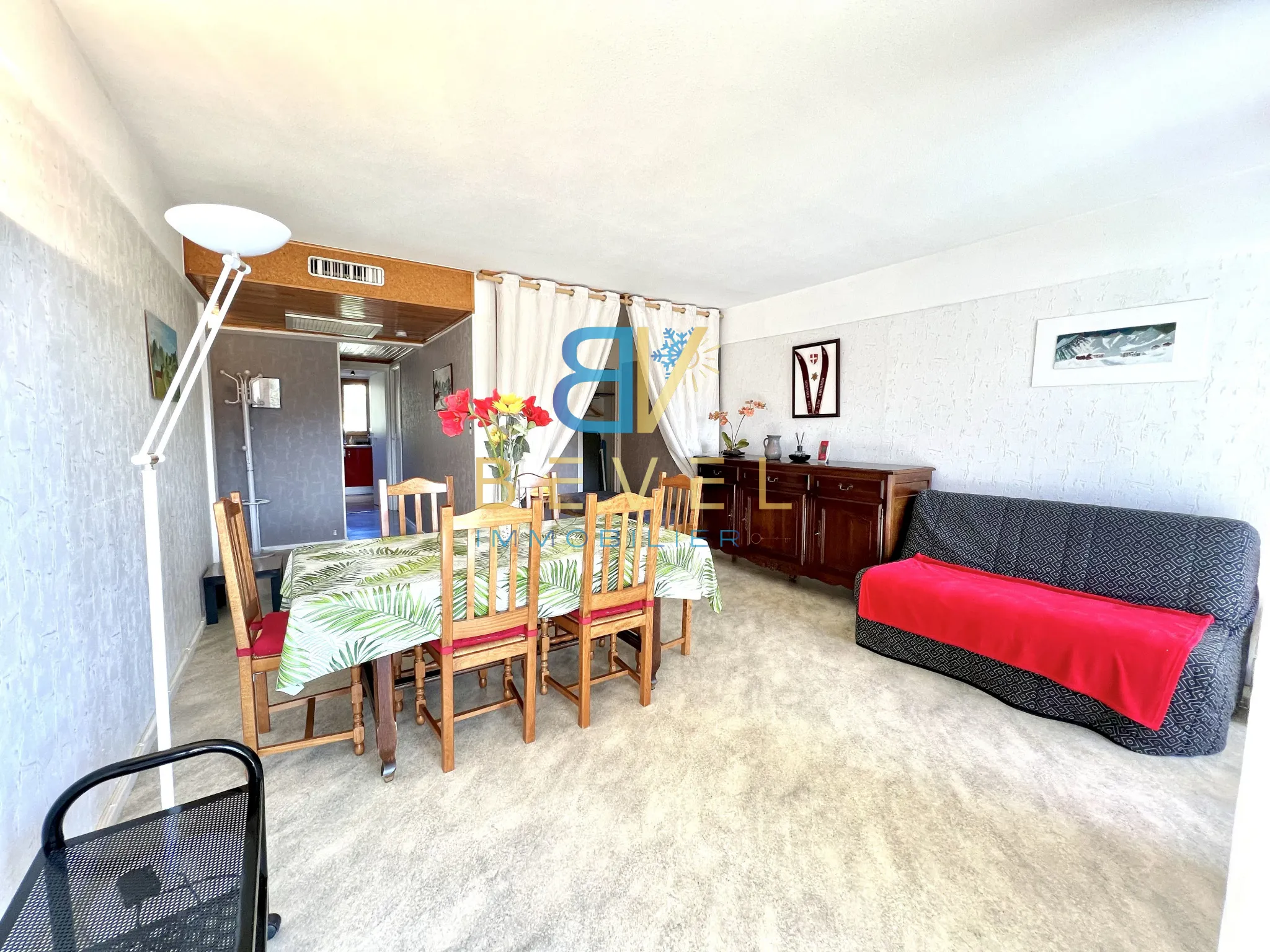 À vendre - La Toussuire : Appartement T2 lumineux avec balcon et local à skis 