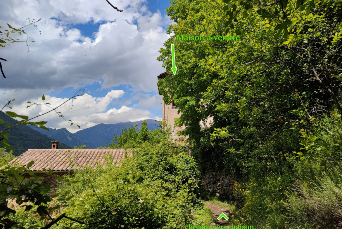 Maison à rénover à Lantosque avec grand terrain 