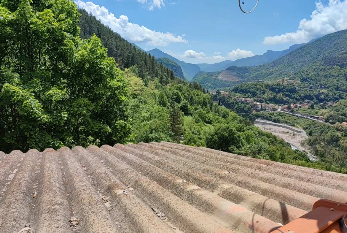 Maison à rénover à Lantosque avec grand terrain 