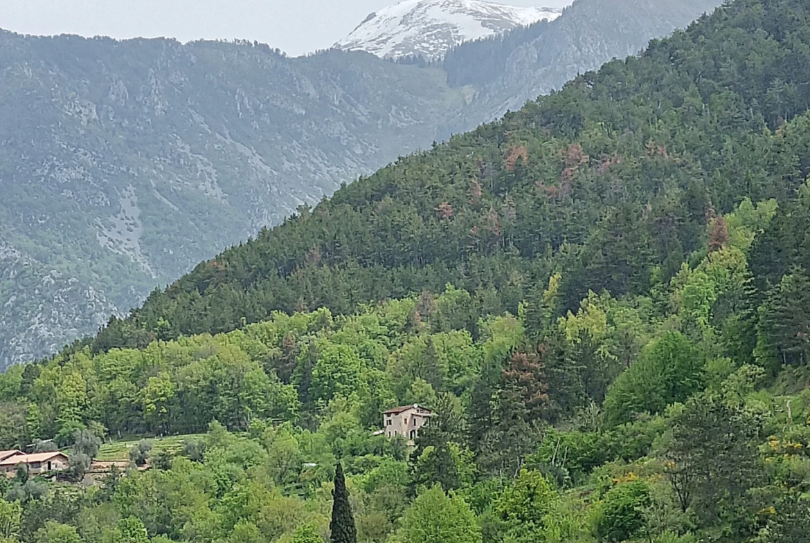 Maison à rénover à Lantosque avec grand terrain 