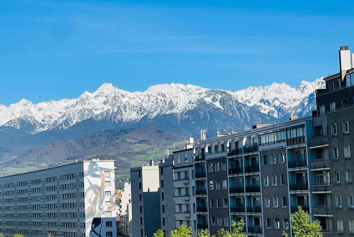 Appartement T4 à vendre à Grenoble, 90 m² avec balcon-terrasse 