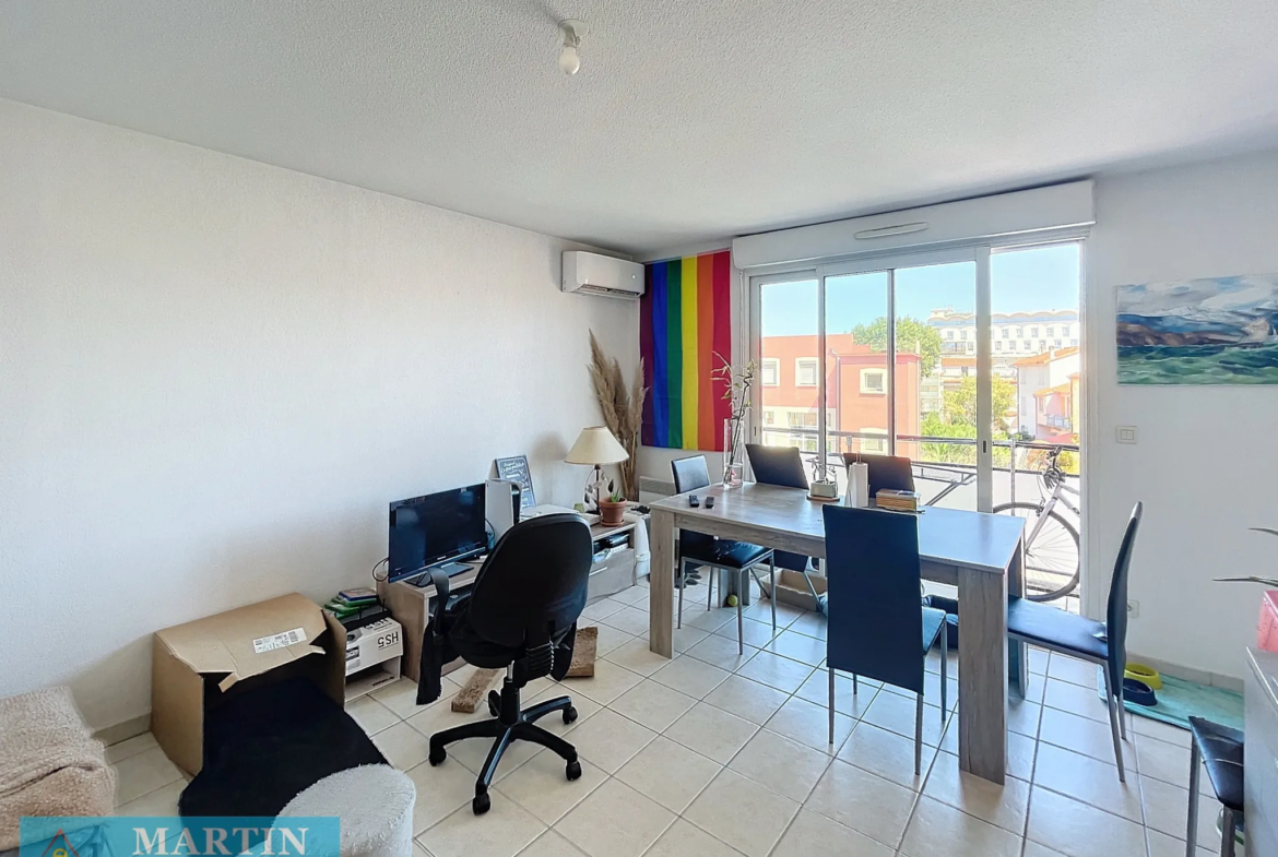 Appartement F2 avec terrasse et parking à Perpignan 