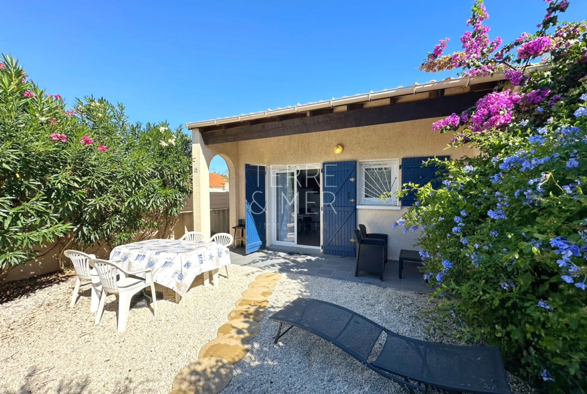 Maison de type 3 avec jardin à St Cyprien, proche de la plage 