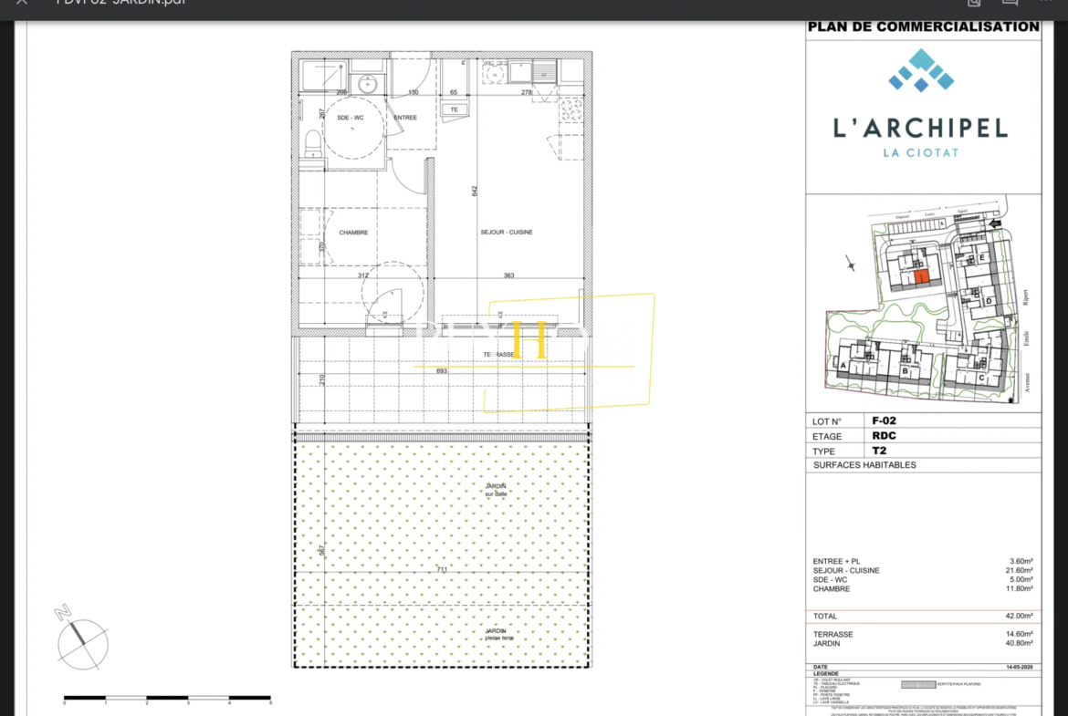 Appartement neuf type 2 à 400 mètres de la plage à La Ciotat! 